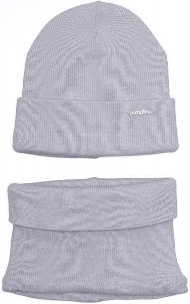 Шапочка детская унисекс Pompona р.54-56 светло-серый 20 Z P 77 k 