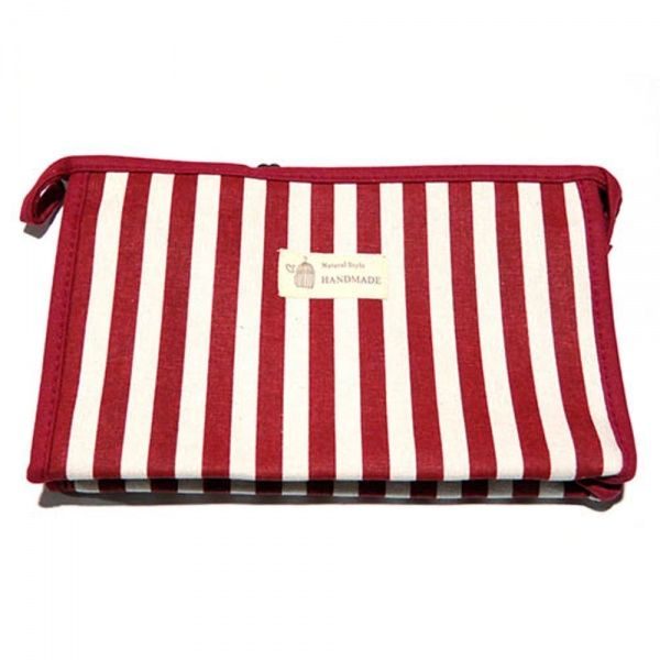 Косметичка Смужка Максі B5111 червоний 