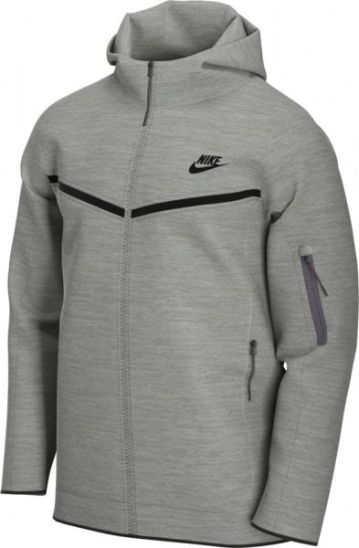 Джемпер Nike M NSW TCH FLC HOODIE FZ WR CU4489-063 р. XL сірий меланж