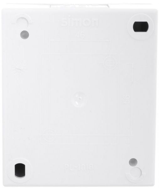 Выключатель одноклавишный Simon Aquarius без подсветки 10 А 250В белый AQW1/11