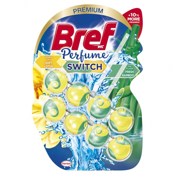Туалетний блок Bref Зміна аромату Лотос-Свіжий бамбук 2x50 г 