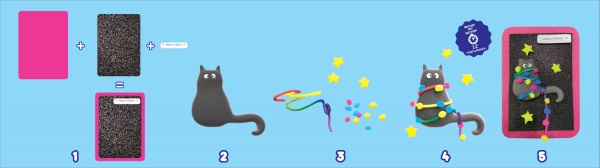 Набор для лепки Праздничный кот Lovin'do 