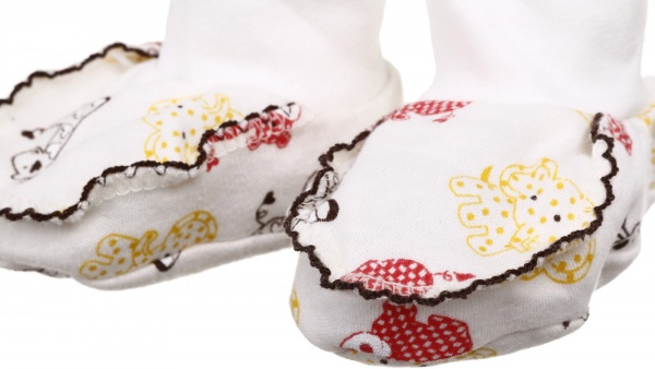 Пінетки дитячі Маленькие люди 56 р 40 см молочний 