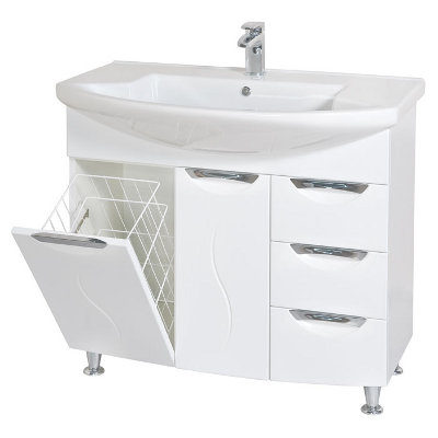 Тумба с умывальником Аква-Родос Глория 05GL90 90 см белая