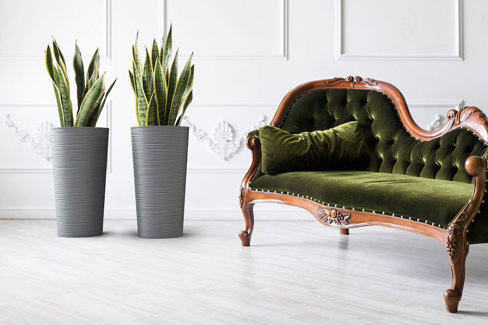 Вазон пластик DLUTO 25х47 круглый графит 9,5 л Lamela (9507269)