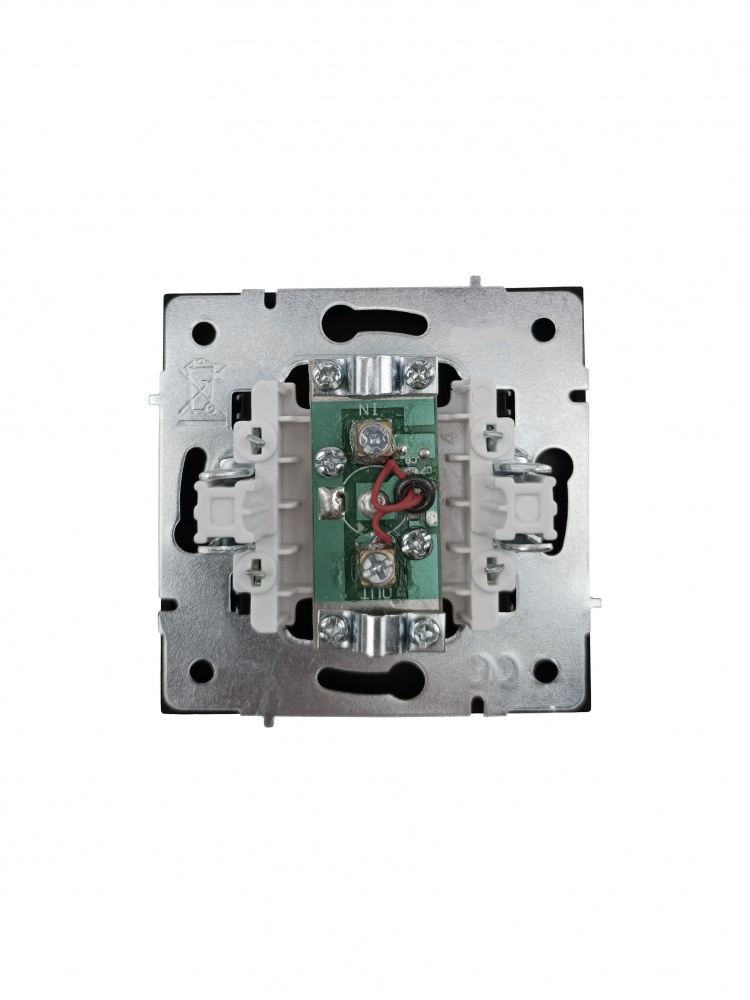 Механизм розетки TV проходная HausMark Juna IP20 черный матовый 7041-1788U2-129