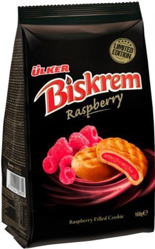 Печиво ULKER Raspberry Biskrem 160 г 