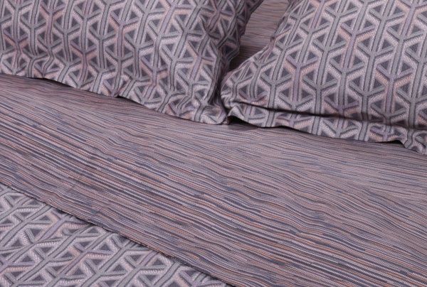 Комплект постельного белья Andro 2 серо-бежевый La Nuit