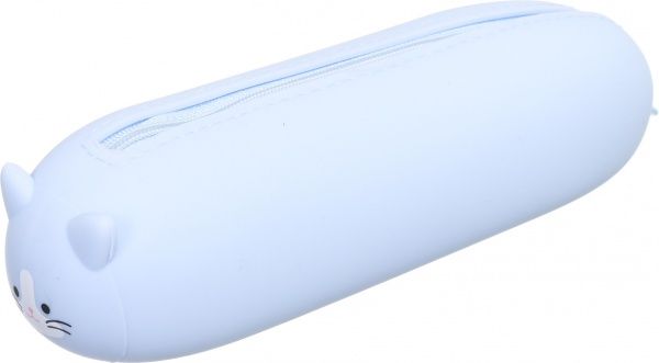 Пенал шкільний Кошеня 20х5,5х5 см блакитний