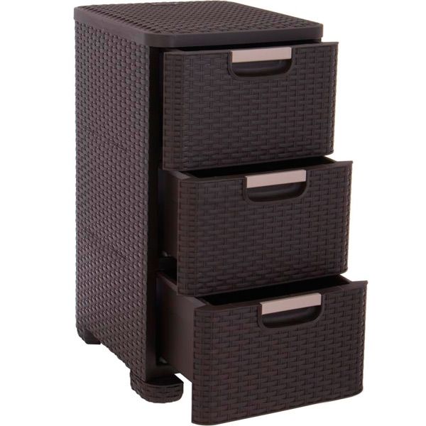 Комод пластиковий Curver Style темно-коричневий 595x375x325 мм