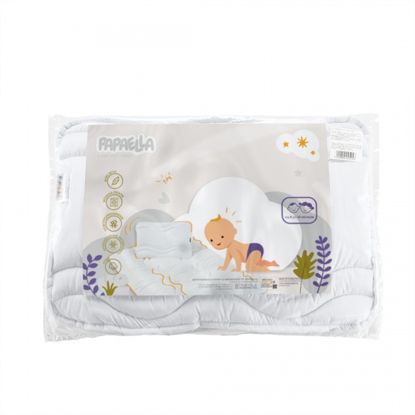 Подушка Papaella Baby Comfort зигзаг белый 40х60 см 