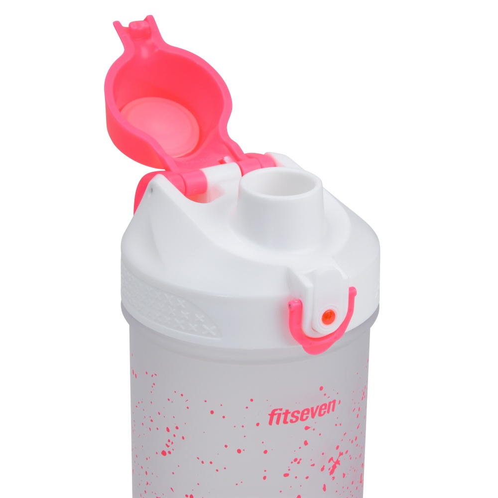 Шейкер Fitseven Infinity 500 мл белый с розовым