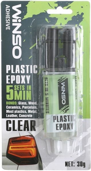 Клей WINSO двокомпонентний епоксидний Metal Epoxy прозорий прозорий 30 мл 30 г