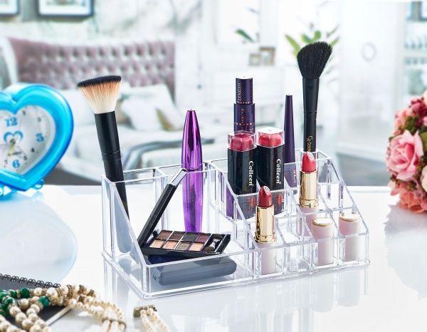 Органайзер BoxUp для косметики 12,5x22x8 см пластик прозорий FT-001 