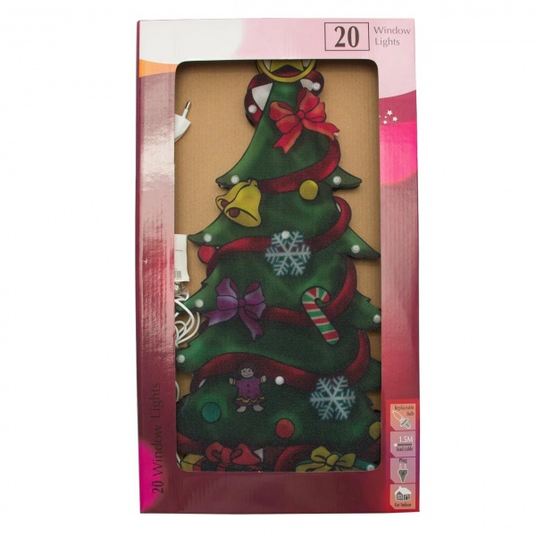 Декорація новорічна світлодіодна (LED) Ялинка 640119 20 ламп 43 см 