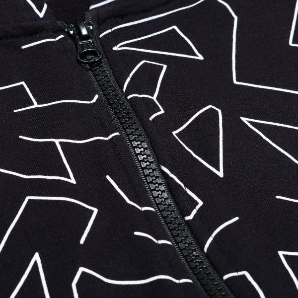 Свитшот LINCOLN&SHARKS р.146 черный с белым 