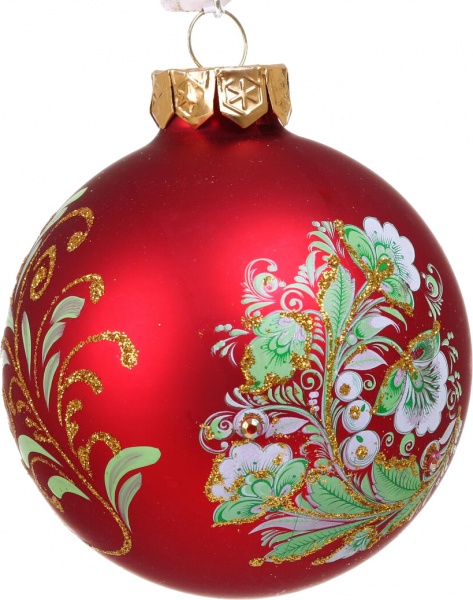 Куля новорічна Декор-престиж d 80 мм в асортименті