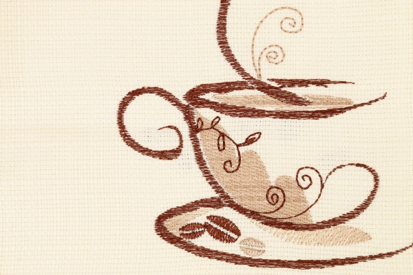 Дорожка Кофе 398-21/00 140x40 см белый с рисунком Эдельвика 