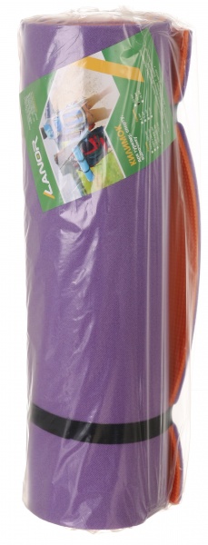 Килимок для йоги та фітнесу Lanor 1800х600х12 мм Карпати фіолетово-помаранчевий