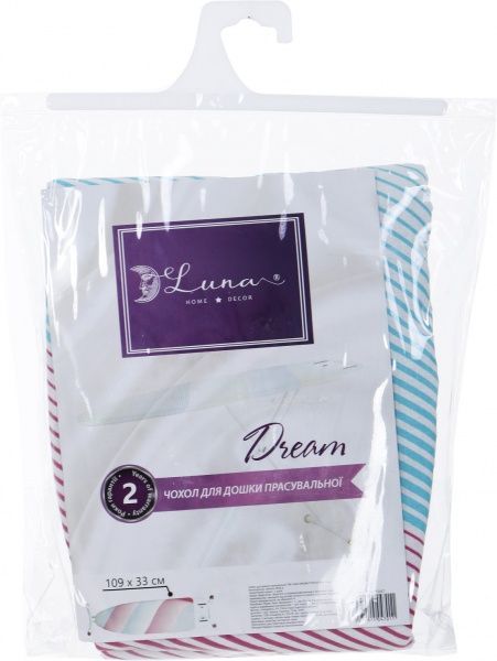Чехол для гладильной доски Luna Dream 110x33 см PT4313F-red-cover 