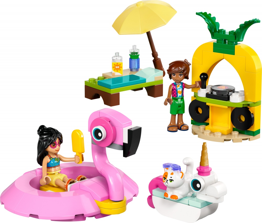 Конструктор LEGO Friends Вечірка єдинорога та фламінго біля басейну 42658