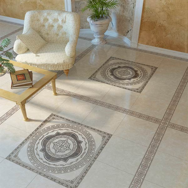 Декор Golden Tile Вулкано бежевий Д11301 400x400 мм