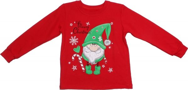 Пижама детская Фламинго 329-312 р.122 красный с зеленым 