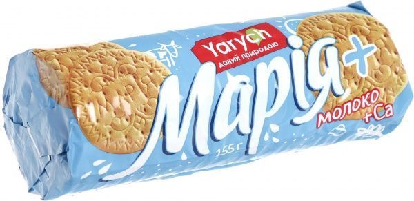 Печенье Yarych Мария с молоком и кальцием 155 г (4820154480178) 