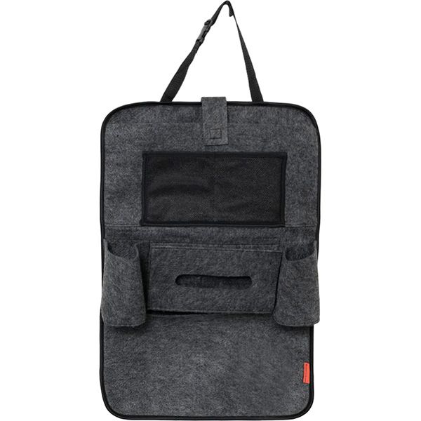 Органайзер на спинку сидения 40х60 см серый с черным