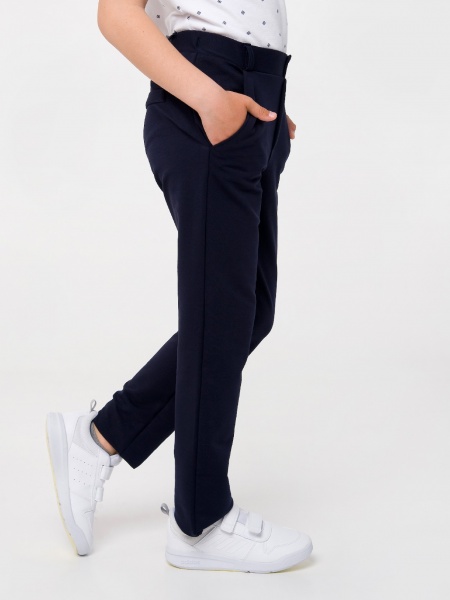 Брюки школьные Smil 115533 р.122 темно-синий 