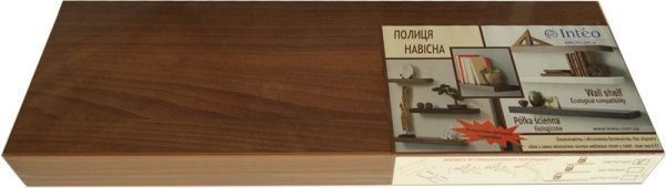 Полка Inteo Орех Аида Табак 600x50x200 мм орех 
