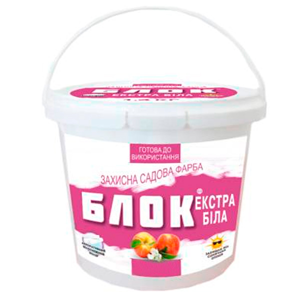 Краска садовая Блок Экстра белая 1,4 кг