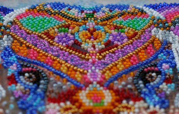 Набор для вышивания бисером на натуральном художественном холсте Чудо Индии AB-587 Абрис Арт 