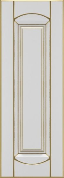 Фасад для кухні Грейд Білий патинований золотом №383 713x260 Арк'юїт