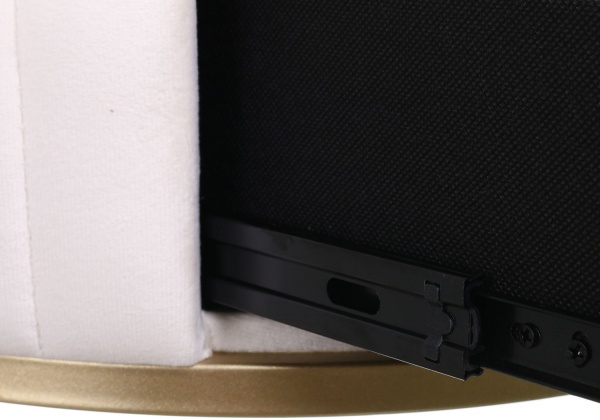 Набір декоративний Monaco 44,5х44,5х51 см/36х36х38 см білий/золотистий 