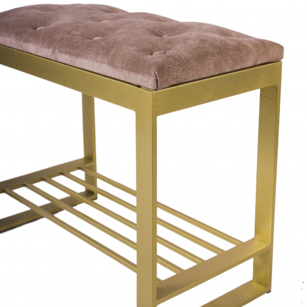 Пуф Метал Арт Вегас бежевый 