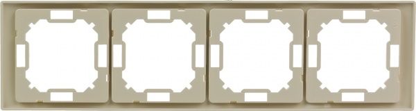 Рамка чотиримісна Simon Basic Neos універсальна кремовий BMRC4/12