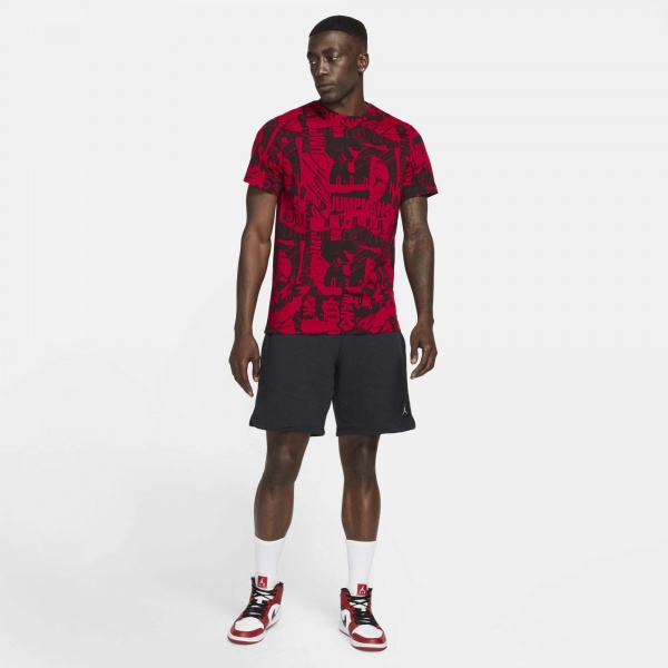 Футболка Jordan M J BRAND JM FLT AOP SS CREW DA9877-011 р.2XL чорний