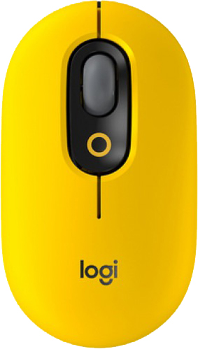 Мышь Logitech POP Mouse with emoji yellow (910-006546) 