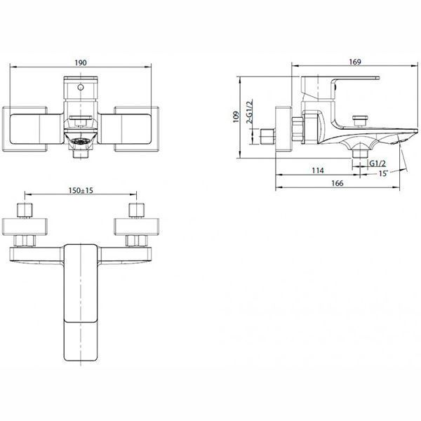 Смеситель для ванны/душа Koller Pool Neon NN0100