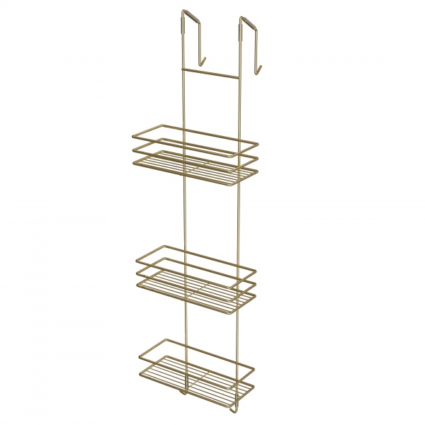 Полка для ванной Украина 3-ярусная золото 