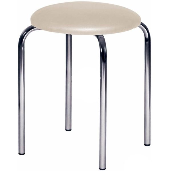 Табурет AMF Art Metal Furniture Софи бежевый / хром 