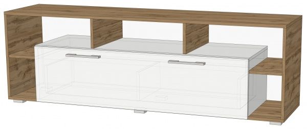 Тумба під ТВ № 1 дуб аппалачі/німфея альба 