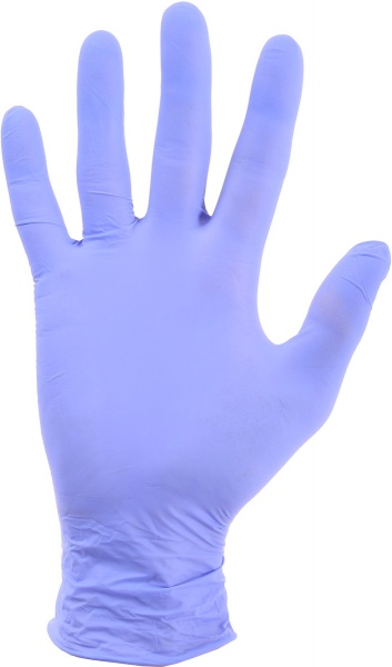 Перчатки одноразовые Medico Dr.White Professional фиолетовые с покрытием нитрил S (7) 2739027
