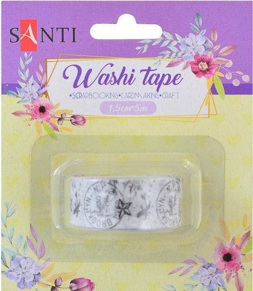 Стрічка паперова самоклейка Letters 1.5см * 5м 742218 