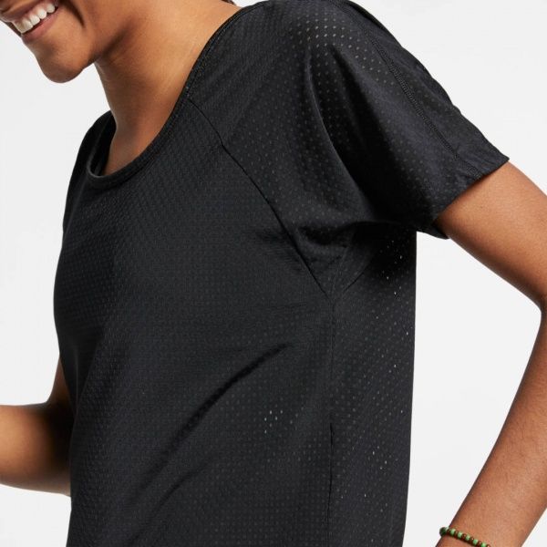 Футболка Nike NK MILER TOP SS BREATHE AJ8141-010 XS чорний