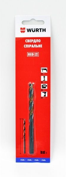 Свердло по металу WURTH Red Line HSS DIN338 87x133 мм 10 мм 1 шт. 06247100901