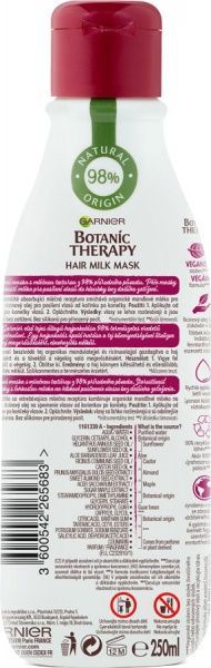 Маска-молочко Garnier Botanic Therapy Рицинова олія для слабкого та схильного до випадіння волосся 250 мл
