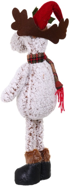 Мягкая игрушка Лось стоящий с ягодками серо-красный MC26-270089B 56 см 