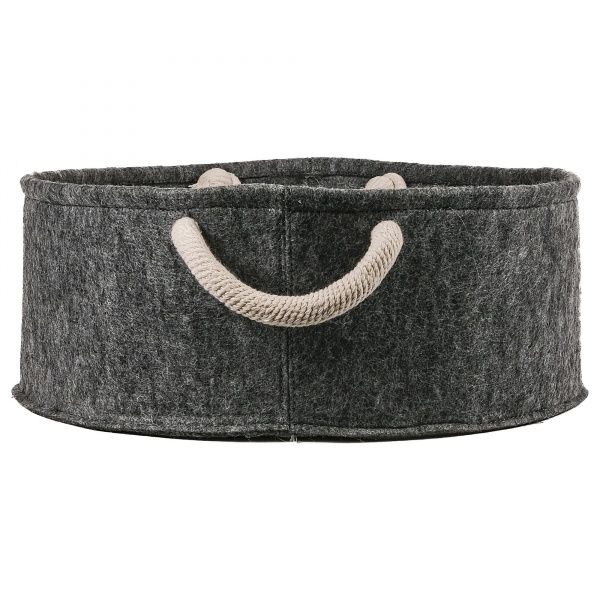 Лежак c подушкой FX home фетр серый 48x48x17 см